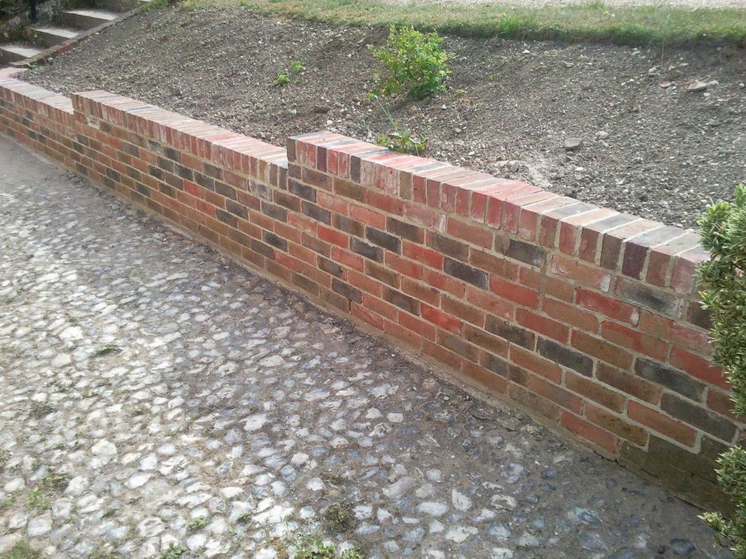 brick retaining wall
