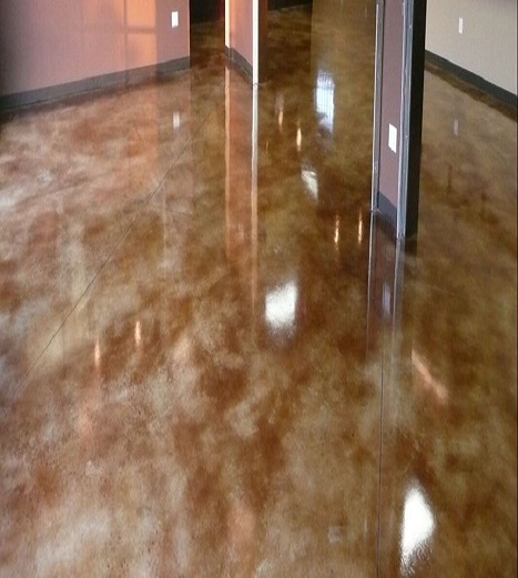 dyed concrete floor