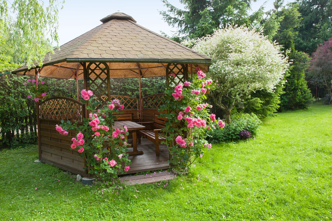 residential gazebo backyard in framingham