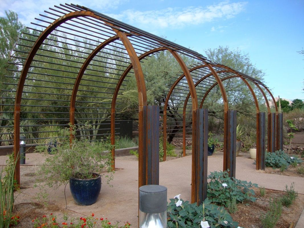 metal garden arbor