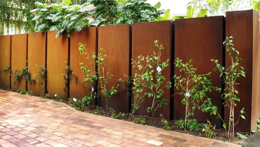 solid sheet metal fence