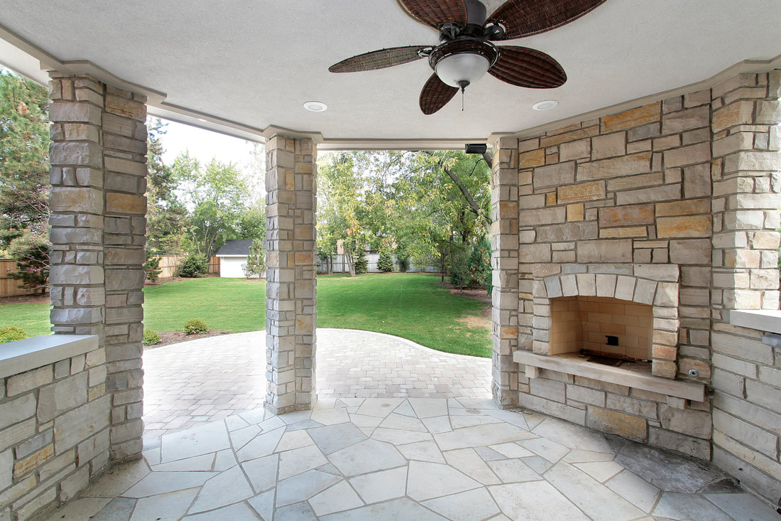 stone masonry house foundation and outdoor flooring